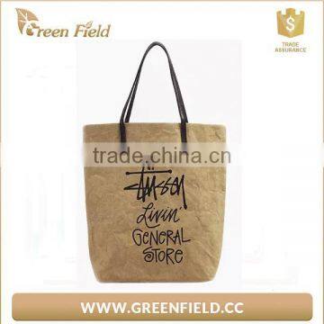 college student handbag beauty design kraft paper tote bag