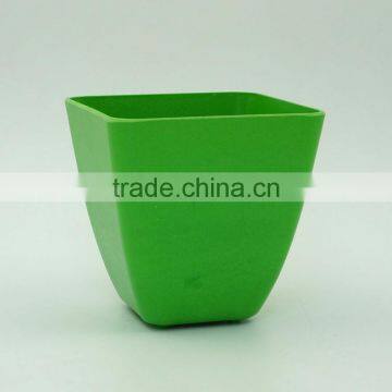 Colorful Square Bamboo Fiber Plant Pot photo-2