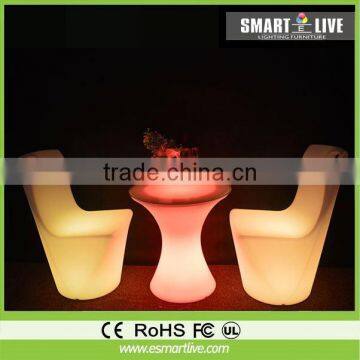 plastic hot sale lighted bar chairs 153 colors for outdoor oem service rf wireless touching led remote controller