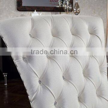 Unique Leg Stainless Steel Dining Chair With High Density Foam A67