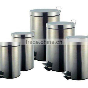 Stainless Steel Trash Can /Pedal Bin Set of 5