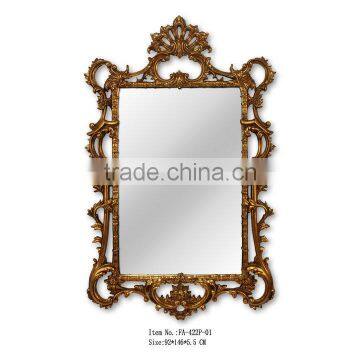 Gold Leaf Antique Marble Console Table For Home Decor Art photo-2