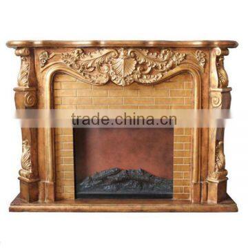Living Room Furniture Fireplace With Wall Mirror For Interior Decoration