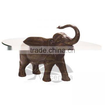 2016 Hot Selling Popular Designs Bronze Elephant Sculpture Coffee Table