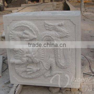 China Supplier Decoration Stone Carving Chinese Dragon Marble Relief Sculpture photo-5