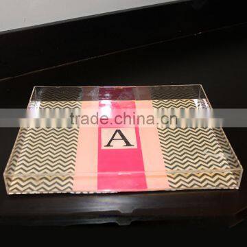 New Style Clear Transparent Acrylic Insert Paper Tray photo-3