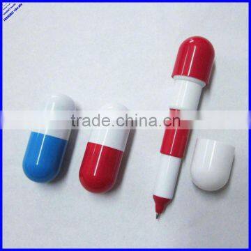 Hot sale new cartoon capsule shape funny pen for promotion