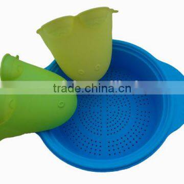 Heat Resistant Silicone BBQ Grill Oven Gloves and Barbecue Mitts for Cooking, Baking, Smoking & Potholder With Frog Shape photo-2