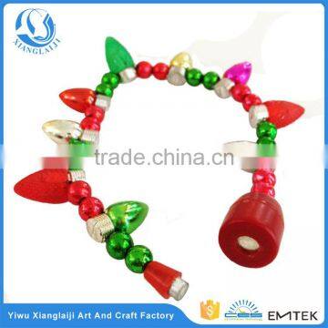 Christmas fashion magnetic led flashing bulb bracelet