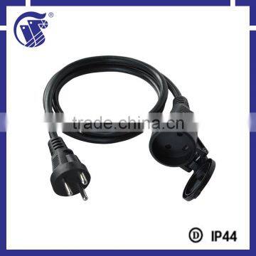 IEC female connector t shape extension cord