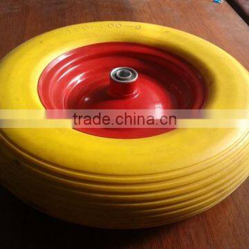 16inch Flat free PU foam wheel 4.80/4.00-8