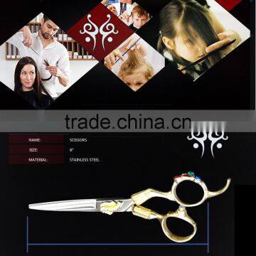 2017 New Fashion Set Thinning Scissors, 6 Lnch Hair Barber Hairdressing Scissors photo-2