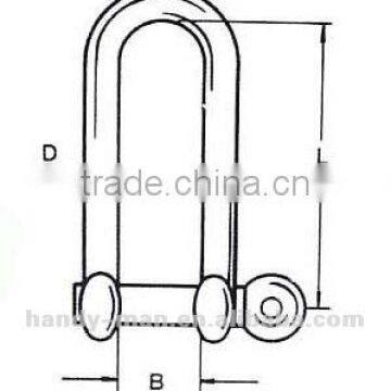 Marine Hardware Stainless Steel Long Type D Shackles photo-6