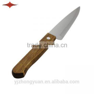 ZY-B50023 5 Inch Chef Knife Kitchen Knife Full-tang Blade With Brown Hardwood Handle photo-4