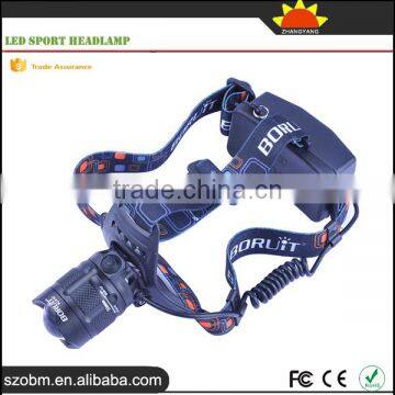 Boruit Reacharageable Waterproof Bicycle Headlamps Led 1600Lm 5 Mode Led Sport Headlamp photo-4