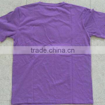 Custom Made Embroidery Patches Single Jersey Cotton Tee Shirts photo-3