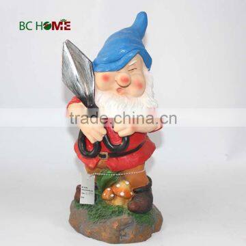 Resin garden decoration resin gnome life size garden statues