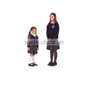 Blue Color School Student Sweater With Modern School Uniform Designs