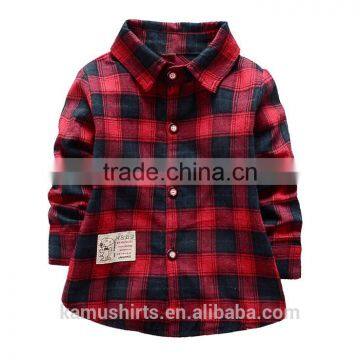 Flannel shirt Print children shirt children flannel shirts kids flannel checks shirts