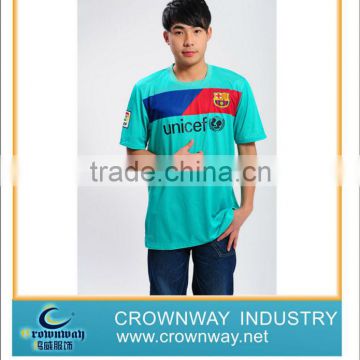 Mens honeycombed fabric uniform soccer wear