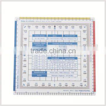 Flexible plastic square protractor, nautical square protractor plotter for pilot student training # KPP-8