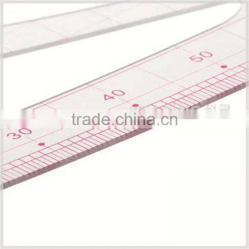 Kearing Flexible Plastic 1/5 Triangle Scale Rulers 50*70 cm for Measure With Sandwich Line for Engineering Measuring#8515 photo-4