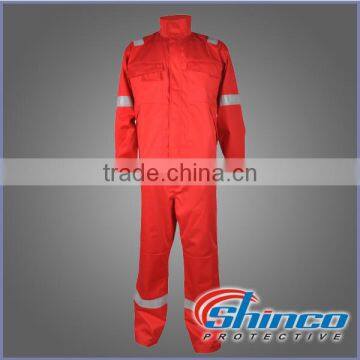 Flame retardant factory worker safety work uniforms