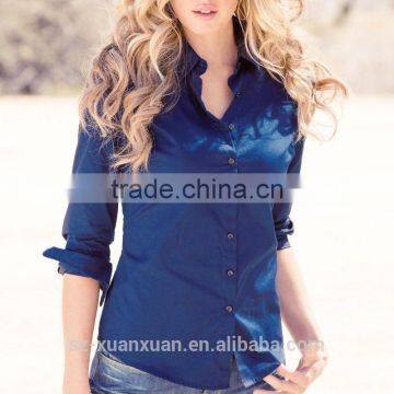 SZXX Hot Wholesale Womens Lady Elegant Multiple Color Blouse Shirts photo-2