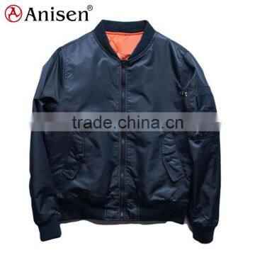 Oem Service Waterproof Taffeta Bomber Men Coat photo-5