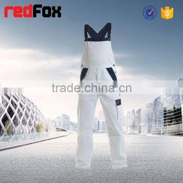 Hi Vis cheap white fashion workwear overalls for men