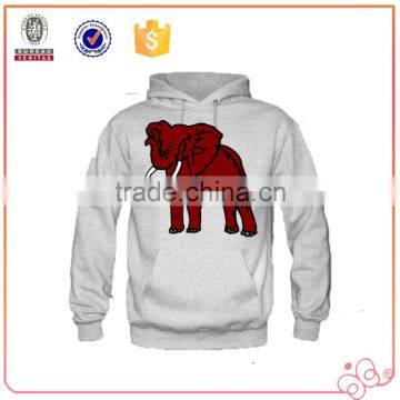 Hot Sale Casual Cotton Fleece Hoodies Men Pullover Plain Custom Print Cartoon Elephant XN-16049