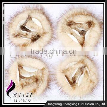 CX-A-25E Women Fashion Mink Fur Flower Coat Brooch Bin photo-3