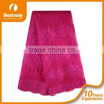 Bestwaytex Cheap Elegant Nigeria Party French Lace Fabrics Net Lace Wholesale FL0028 photo-2