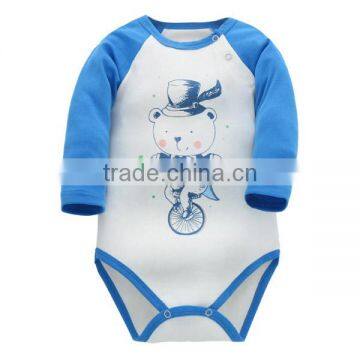 Cartoon Baby Triangle Jersaylong Sleeves Baby Rompers 2017 Wholesale photo-4