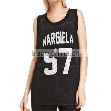 Sexy wholesale printing 100%polyester vest