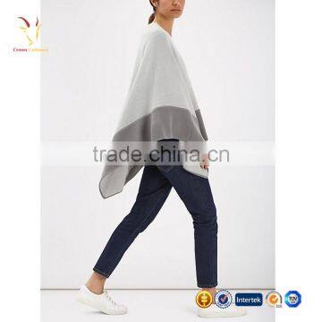 High Quality Wool Cashmere Coat Poncho for Sale photo-3