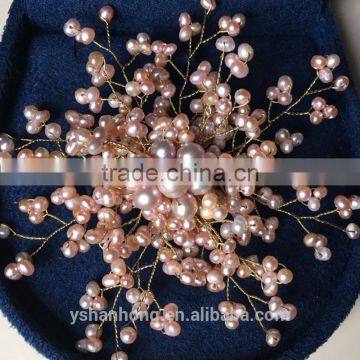 AAA Natural Freshwater Pearl Wholesale Bulk Brooch photo-2