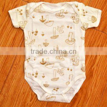 Embroidery & Graphic Romper+towel Set for Baby photo-6