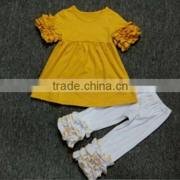 Wholesale Sweet Girl Clothing Ruffle Girl Outfits Wholesale Children's Boutique Clothing