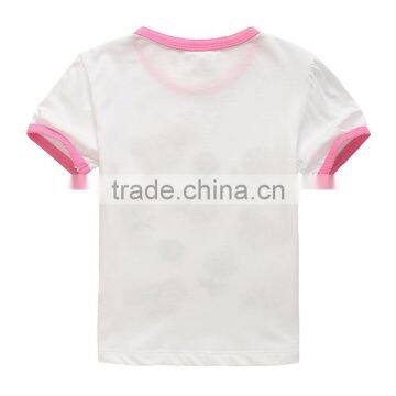 Wholesale Summer Cotton Priting Kids Girl Short Sleeve t Shirts photo-2