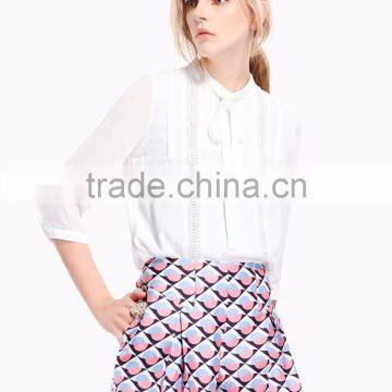 2016 Guangzhou in Latest Chiffon Tops for Women Chiffon Images of Chiffon Tops