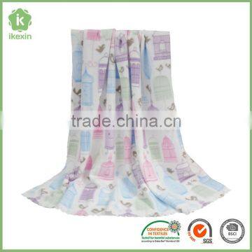 Fashion Design Laser Printed Fleece Blanket With Kid