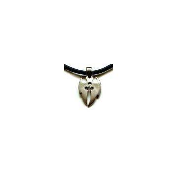 Bat Cross Collectible Pewter Pendant