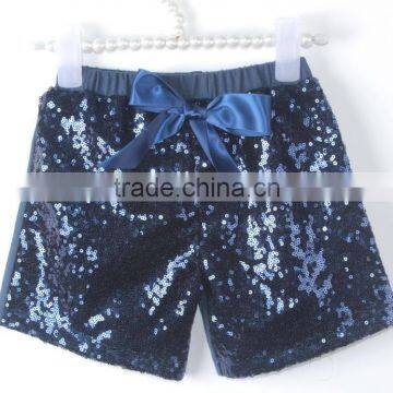 2015 new arrival pageant dance navy toddler girls sequin shorts M5062405