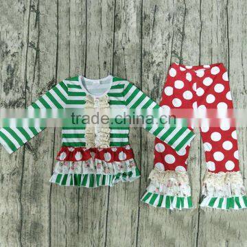 newborn baby clothes christmas child clothing set kids clothes set girls winter 2 pcs outfit stripes baby girls outfit set