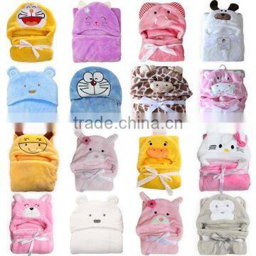 cute animal embroidered infant bathrobes