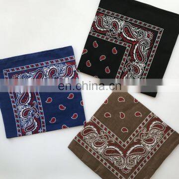 Wholesale fashion multifunctional polyester cotton handkerchief printing cheap custom dog bandana