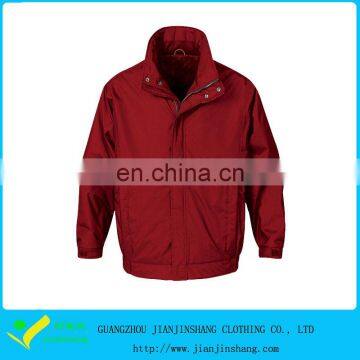 Customizable Red Color Windproof High Quality Sports Jackets