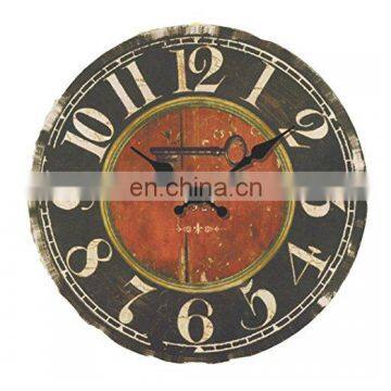 Round Vintage Wooden Clock Wall Clock China