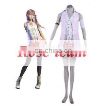 Fantasia Anime Lolita-Best Quality Final Fantasy XIII 13 Serah Farron Cosplay Costume Cheap Party Costumes C0219
